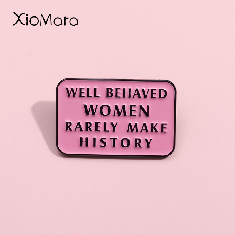 Jewelry Making The Well - Spilla femminista donne ben educate fanno