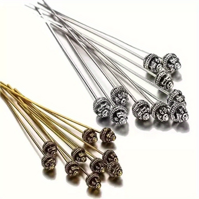 Jewelry Making Head Pins - 10 Aghi con Testa da 55mm/2,17