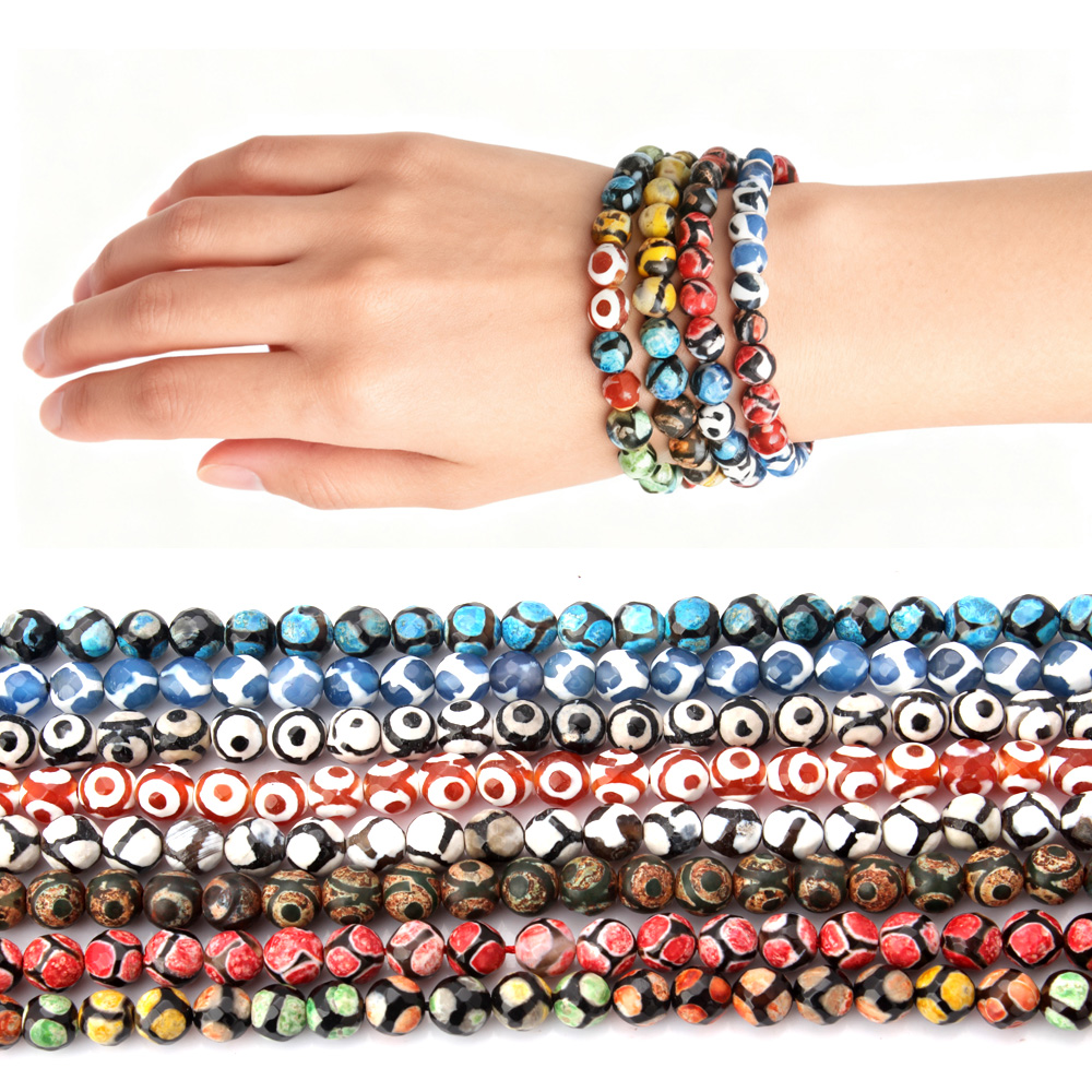 Jewelry Making With Stones - 8MM/stringa di pietra naturale agata sfaccettata