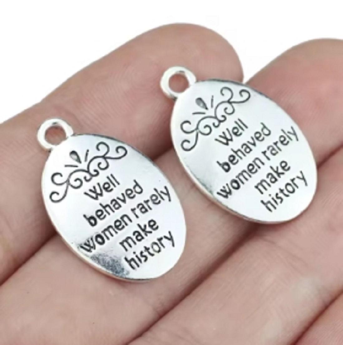 Jewelry Making The Well - 10 pz/lotto Ovale Argento Antico Placcato