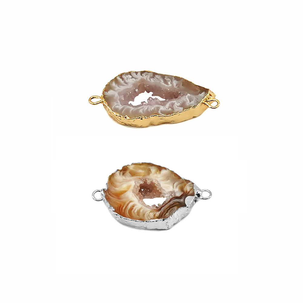 Jewelry Making With Stones - Irregualr Agata Naturale Geode Druzy Pietra