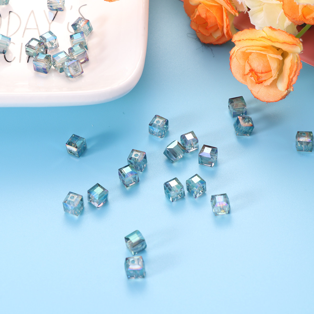Jewelry Making The Well - 50 Perle di Cristallo Colorate da
