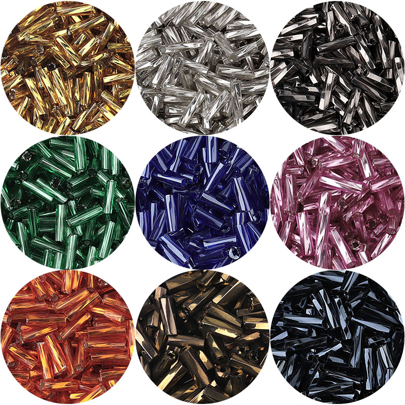 Seed Bead Tube - Louleur Twist Bugles Perline di vetro