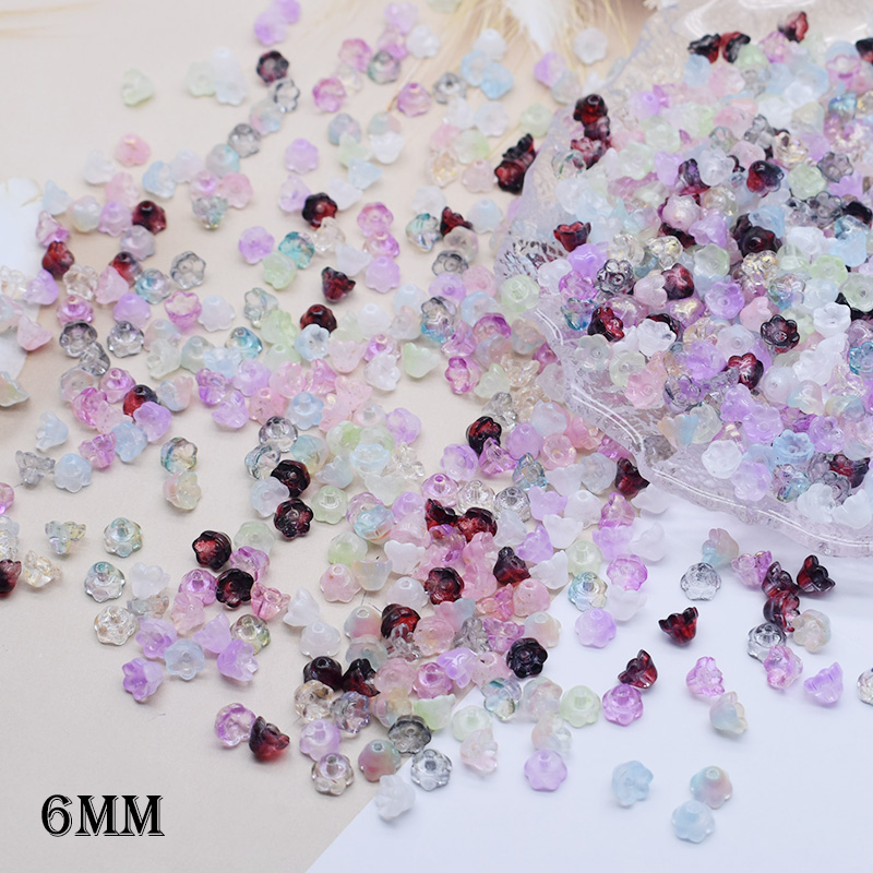 Seed Bead Tube - 6mm 50 pz/borsa Piccolo Giglio della