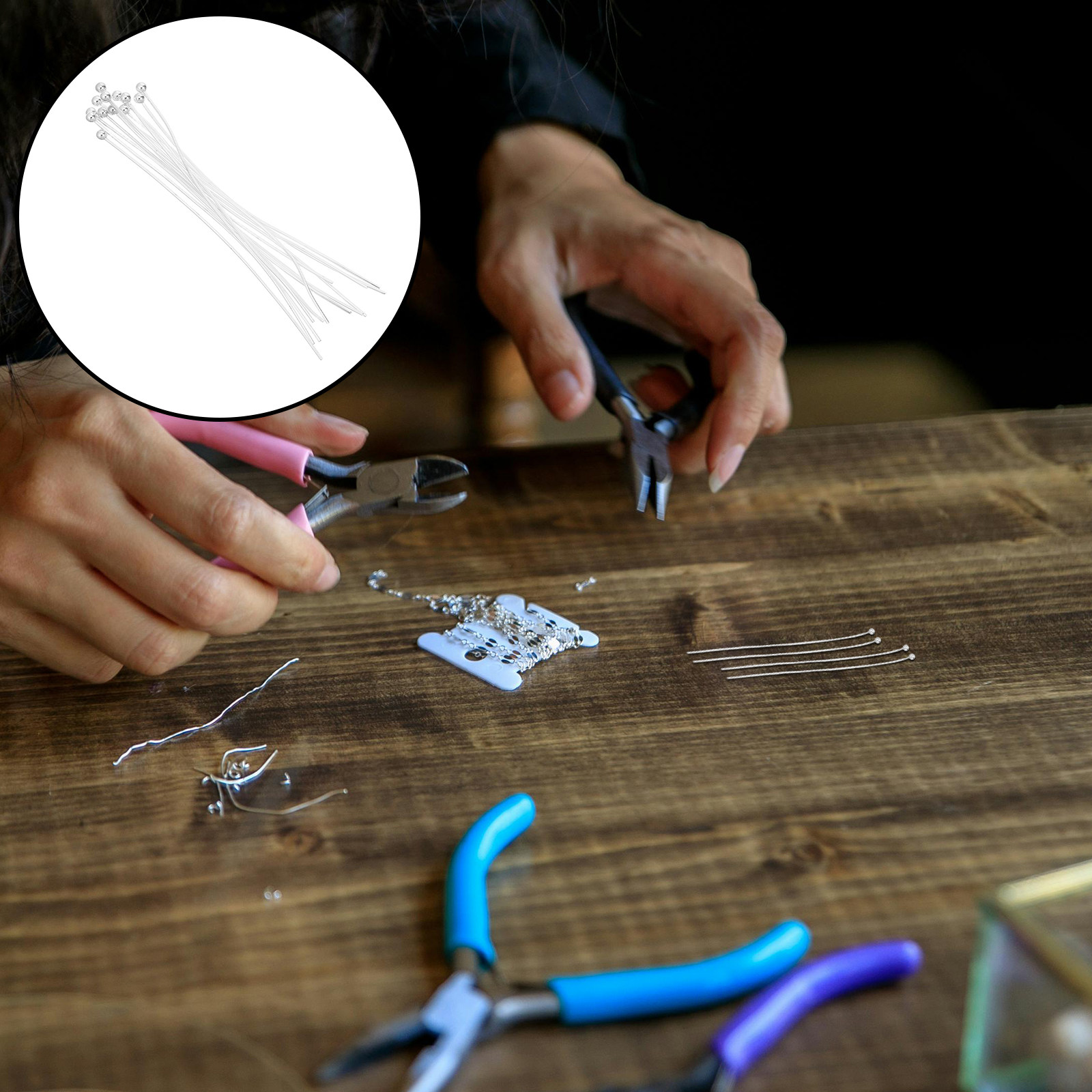 Jewelry Making Head Pins - 200 Pezzi di Perni a Testa