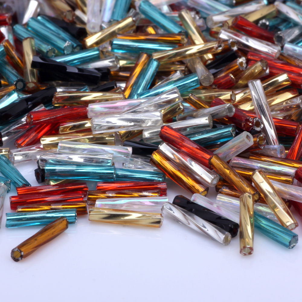 Seed Bead Tube - OlingArt Perline di Vetro a Tubo