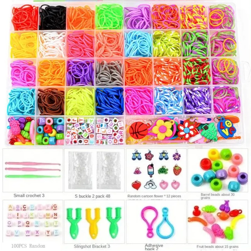 Jewelry Making Online - 4300+ pezzi di elastici colorati in