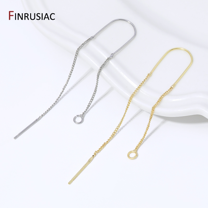 Jewelry Making Yarn - Orecchini pendenti a catena lunga con