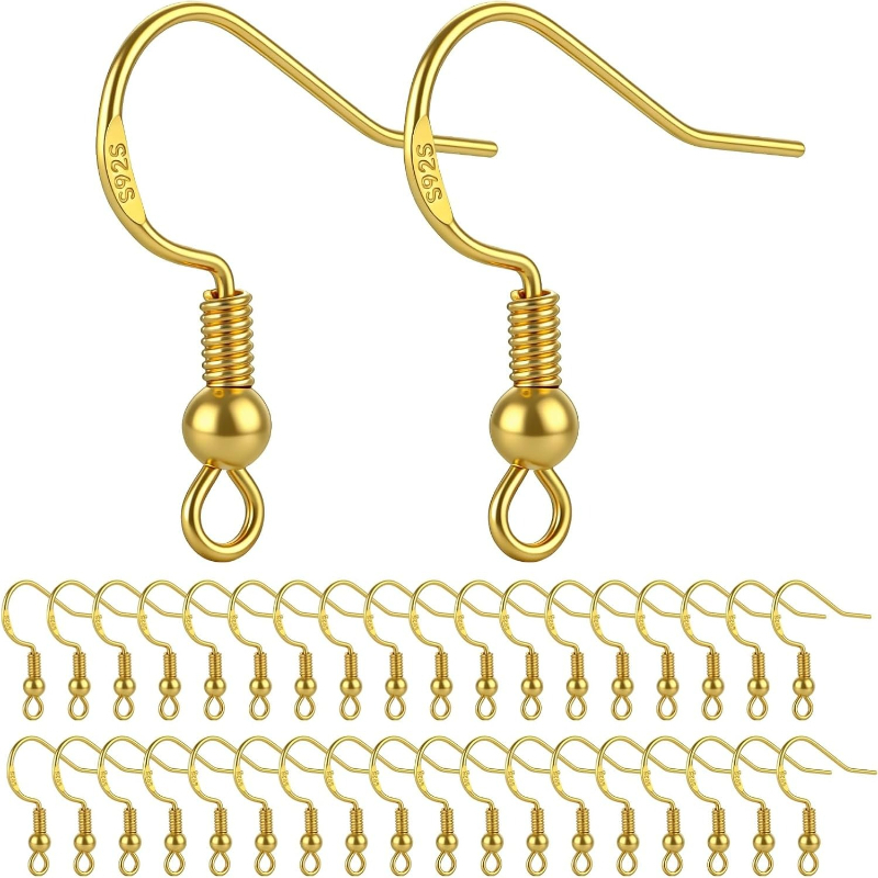 Jewelry Making Yarn - 50 Pezzi Ganci per Orecchini in