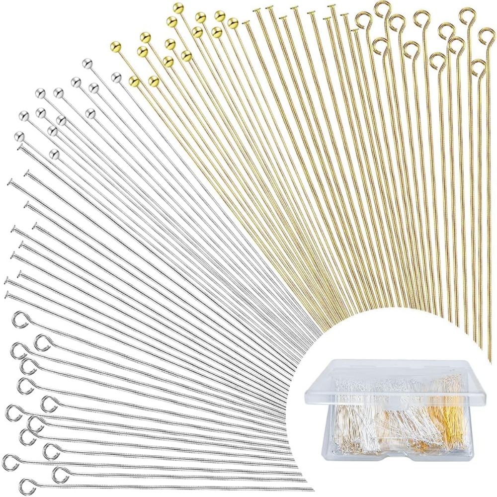Jewelry Making Head Pins - 600 pezzi di perni a testa