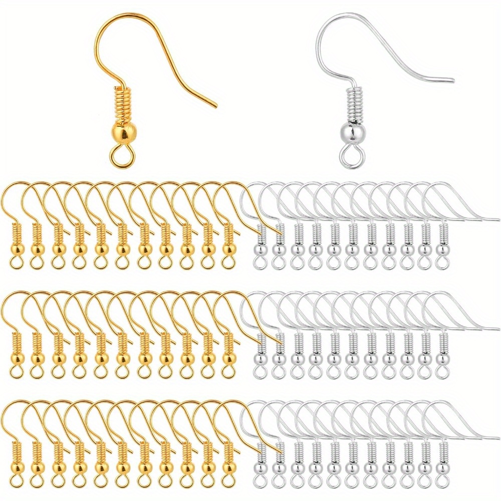 Jewelry Making Yarn - 200 Pezzi Ganci per Orecchini, Ganci