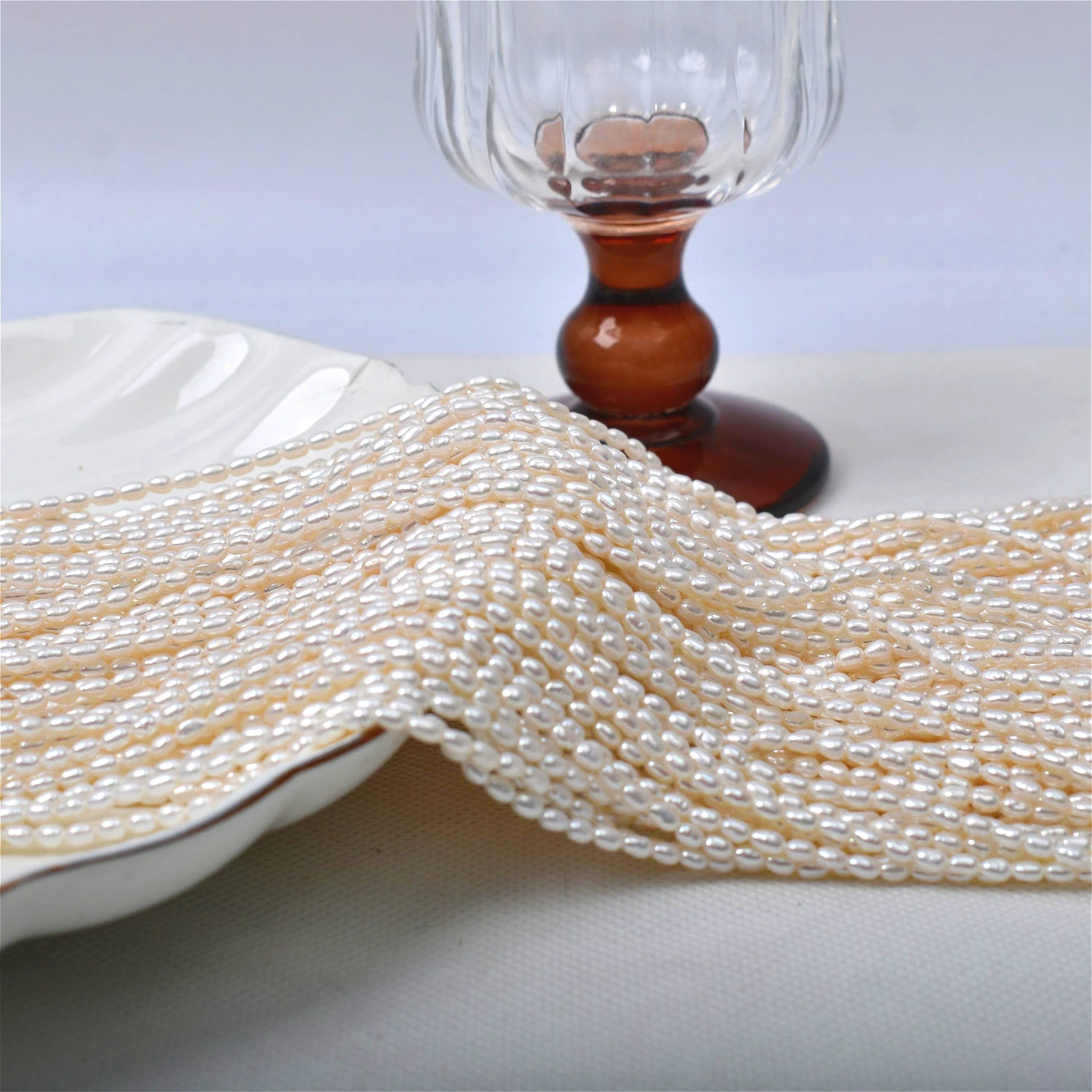 2.5-3mm 4A Perla di riso bianc - Jewelry Making The Well recensione e prezzo
