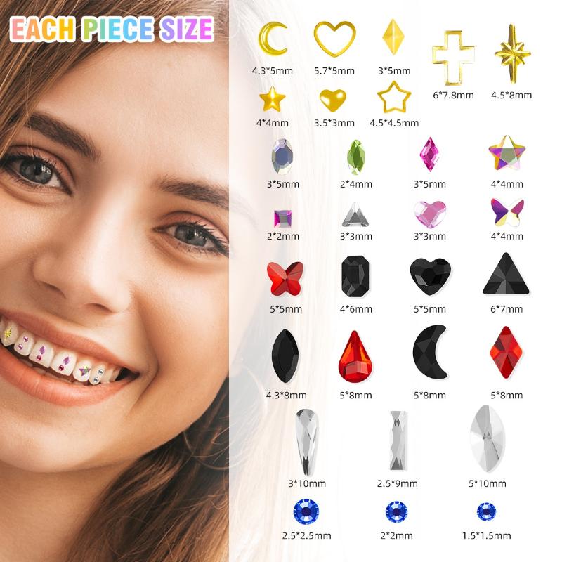 1 Set Gemme per denti dentali  - Jewelry Making Tool Kit recensione e prezzo