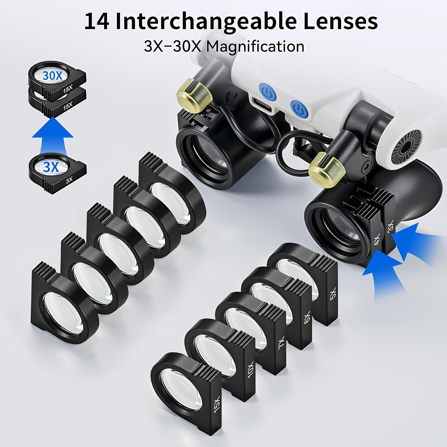 Occhiali ingrandenti a LED da  - Jewelry Making Glasses recensione e prezzo