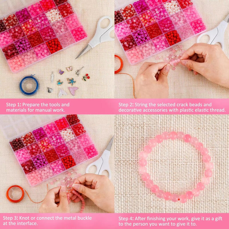 Perle di Vetro 24 Colori 6mm K - Jewelry Making Tool Kit recensione e prezzo
