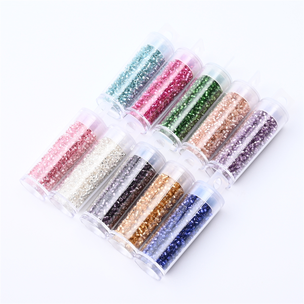 2 mm colore argento all'intern - Seed Bead Tube recensione e prezzo