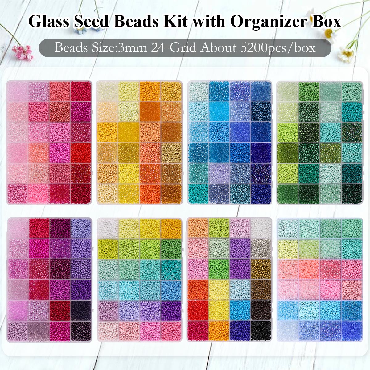 Kit 5200 Perline di Vetro Seed - Jewelry Making Online recensione e prezzo