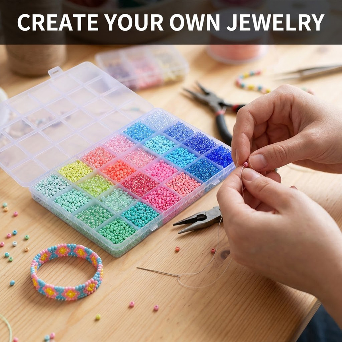 Kit 5200 Perline di Vetro Seed - Jewelry Making Online recensione e prezzo