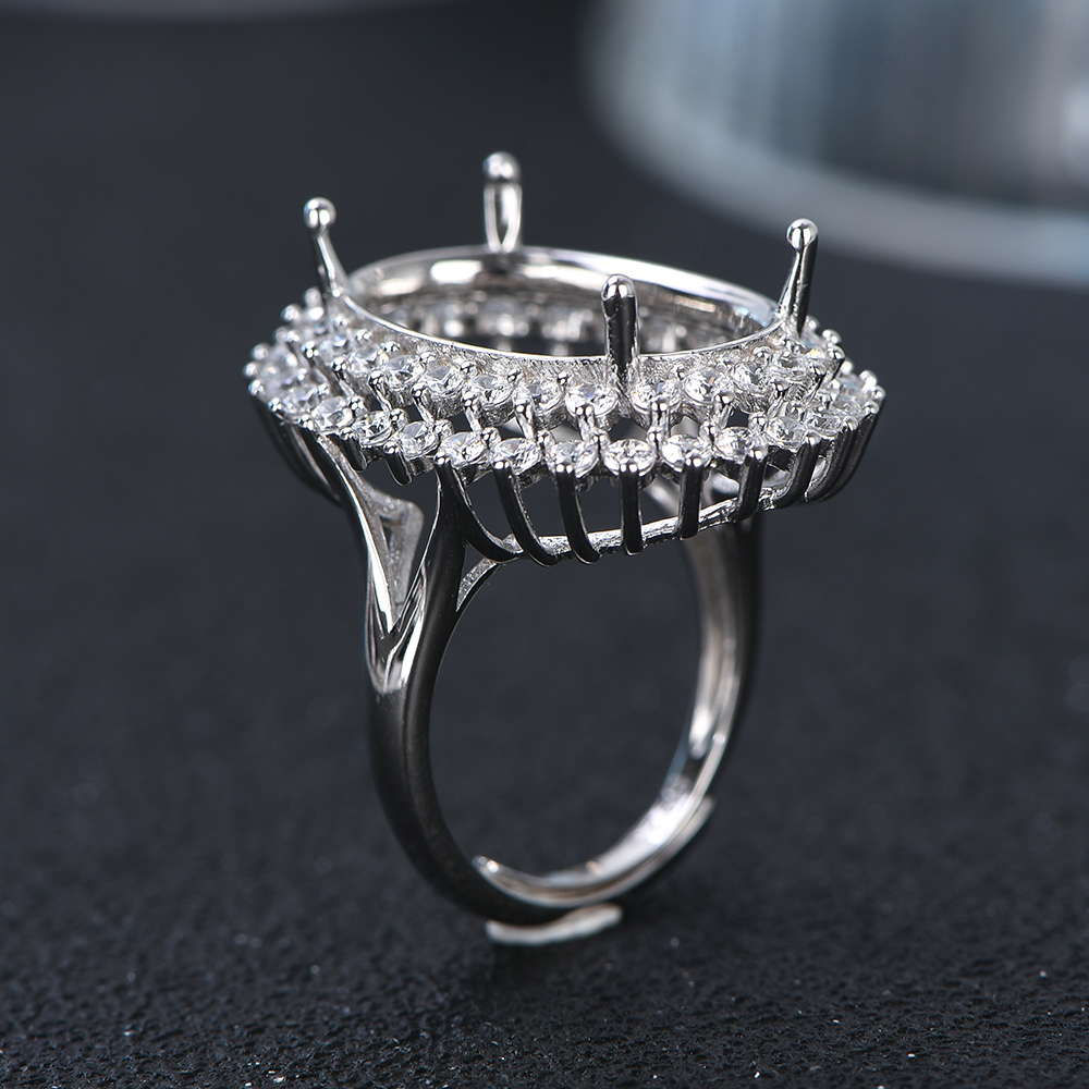 13x18mm S925 Anello in argento - Jewelry Making With Stones recensione e prezzo