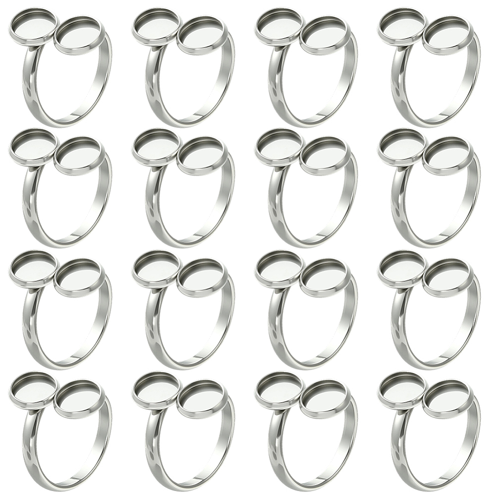 16 Pezzi Basi per Anelli 18mm  - Ring Blank Adjustable recensione e prezzo