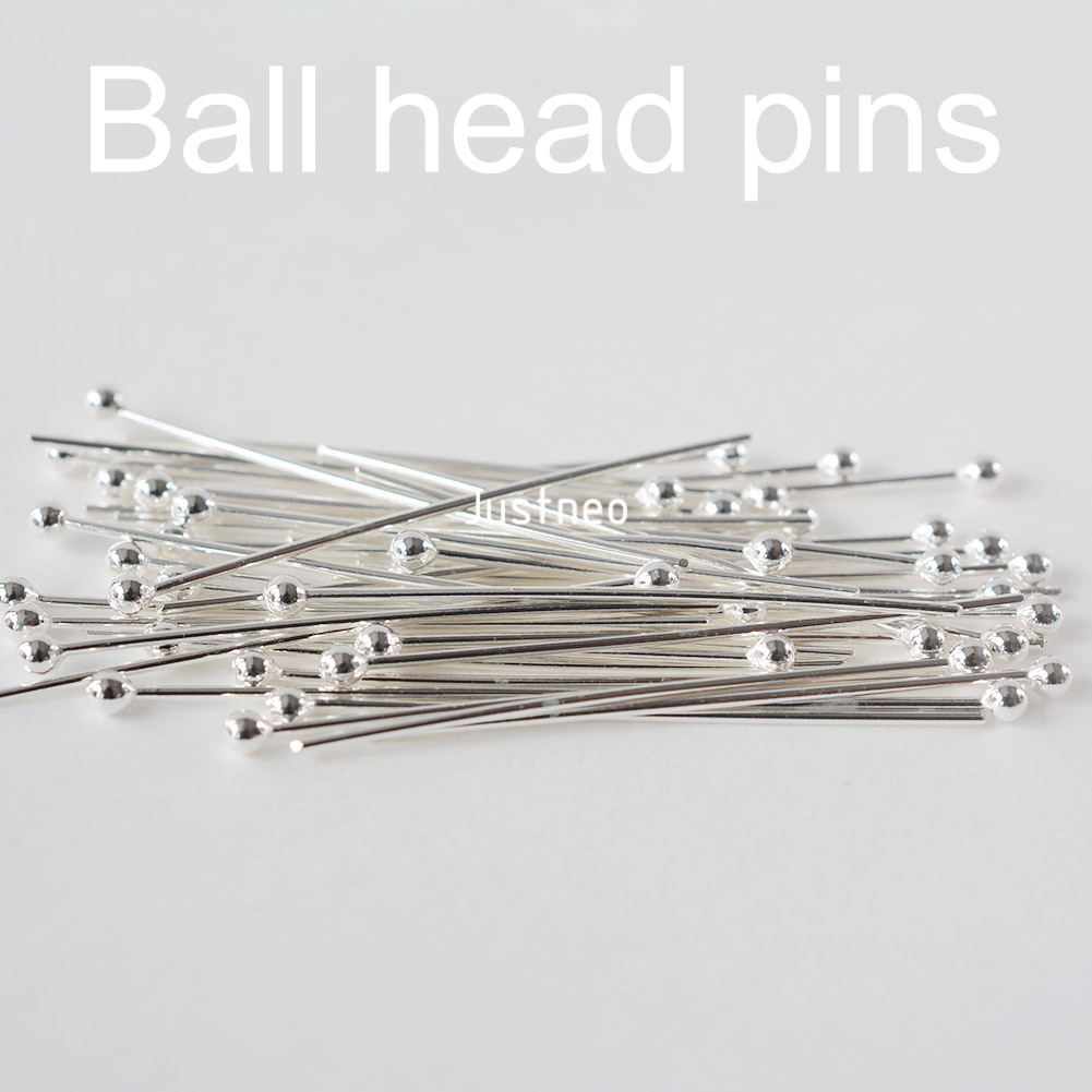 Perni a testa sferica in argen - Jewelry Making Head Pins recensione e prezzo