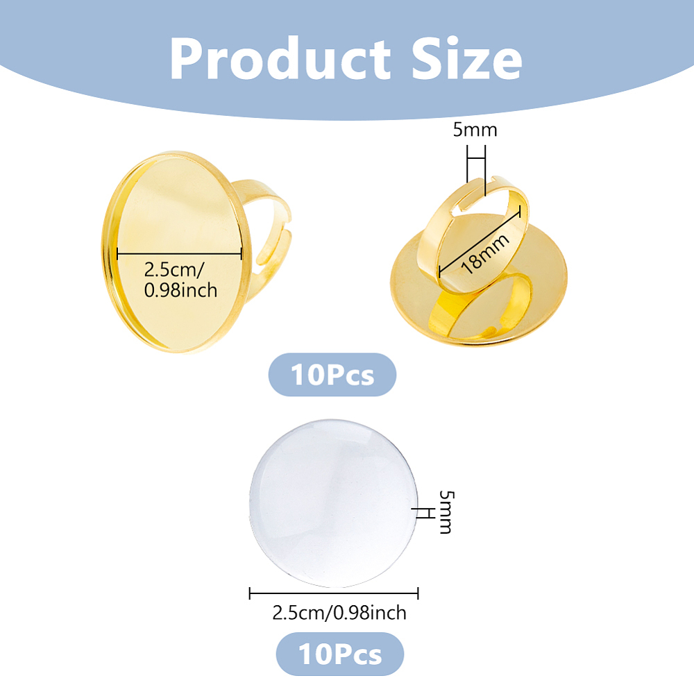 10 Pezzi Base per Anelli Roton - Ring Blank Adjustable recensione e prezzo