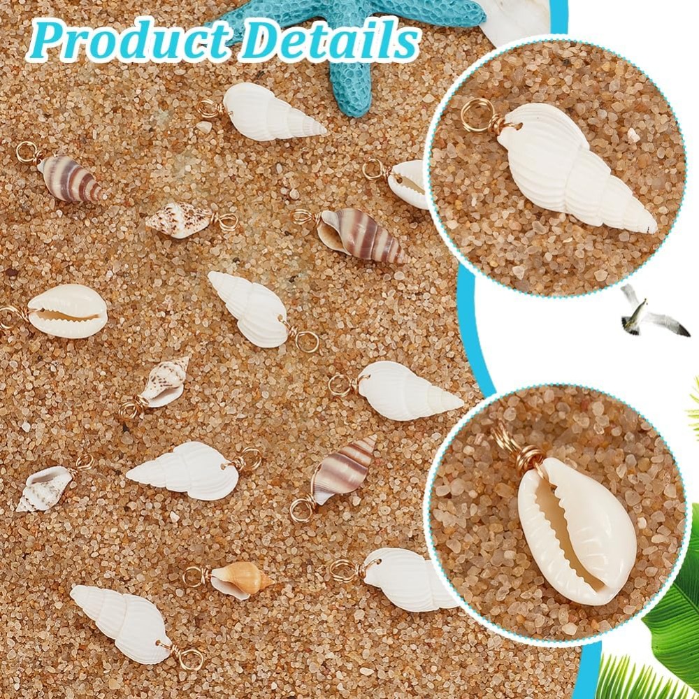 100 pz 4 Stili Conchiglia Natu - Jewelry Making Online recensione e prezzo